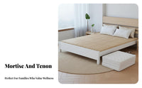 Anti-Sagging Foldable Slatted Bed Board Glueless Construction Bunkie Board Low height Mattress Support Breathable for Seniors, Parents, Homeowners