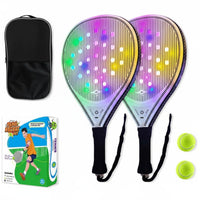 Exterior Door Paddle Sphere Racket Non-Slip Grip Padel Racket Set Beach Racket Sport Paddle High Elasticity Face Sports