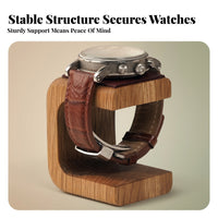 Watch Display Stand Handmade Wristwatch Display Stand Leather-Like Pad