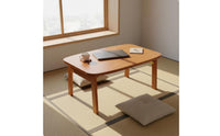 Japanese Design Low Table Sturdy and Folding Floor Desk Easy to Clean Japanese Folding Coffee Table for Students