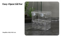 Buoyant Aquatic Breeding Box Suction Holder Mount Aquatic Breeder Box Fry Hatchery Double Placement for Aquarists