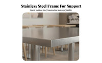 Industrial Design Armless Padded Dining Chair Sturdy and Long-Lasting Padded Cylindrical Chair Easy to Clean Commercial Furniture Heavy Duty for Business Owners, Interior Designers, Event Planners, Cafeteria, Cafe, Bar, Kitchen
