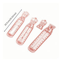 4 Pieces Pattern Ruler Set Exact Fashion Design Template Accurate for Students