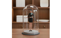 1/18 Female Aviation Attendant Figurine Hand Painted Aviation Attendant Figurine Diorama Display Airline Stewardess Model for Collectors
