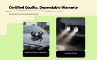 LED fog lights with doubleshine lens