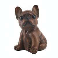 Dog Figurine Glossy Decorative Canine Sculpture Tabletop Home Decor for Entryway