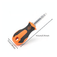 Textured Grip Mini Screwdriver Chrome Vanadium Steel Short-Handle Screwdriver for Tight Confined Areas