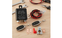 12V Battery Disconnect Switch with Remotes 200A Distant Battery Disconnect Switch Easy Installation Anti-Theft for Vehicles