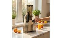 Slow Juicer Vertical Cold Press Juicer Juice Extractor Compact Appliance Countertop for Families, Kitchen, Breakfast