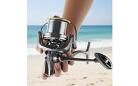 Metal Fishing Reel 6+1 Bearings Big Game Rotating Reel 25 Kg Drag for Anglers