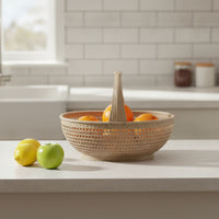 Woven Plastic Basket Ventilated Wicker Tote Lightweight for Market, Kitchen