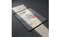 Airport Apron Display Board Finely Crafted Model Taxiway Display Base Detailed Airport Asphalt Surface Model Base for Dioramas