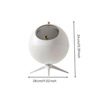 Trash Bin with Legs Tripod Wastebasket Ribbed for Office