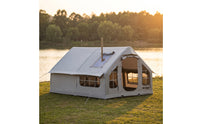 Waterproof Inflatable Camping Tent Spacious Inflatable Tent Sun Protection Easy Setup for Campers, Families, Family Trips, Outdoor Recreation