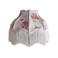 Lampshade with Fringe Velvet Dome Lampshade Textured for Guesthouses