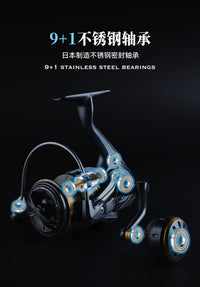 Bearking Waterproof All-Metal Spinning Fishing Reel