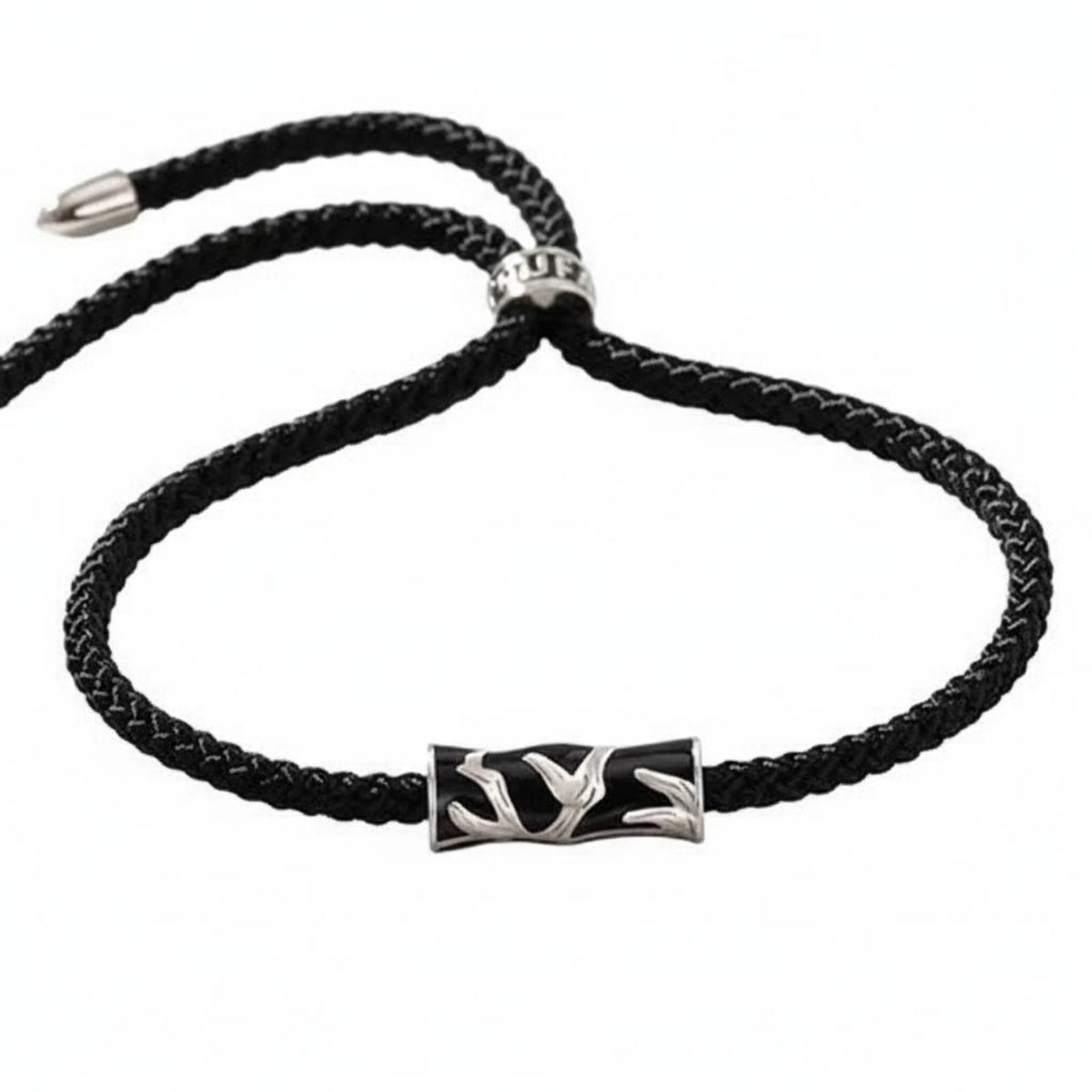 2 Pieces Couples Bracelet Set Hand-Woven Tree and Bird Ornament Bracelets