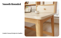 Study Desk with Bookshelf Open Shelving Desk with Hutch Wide Desktop Writing Table for Students, Small Areas, Bedroom, Dorm Room
