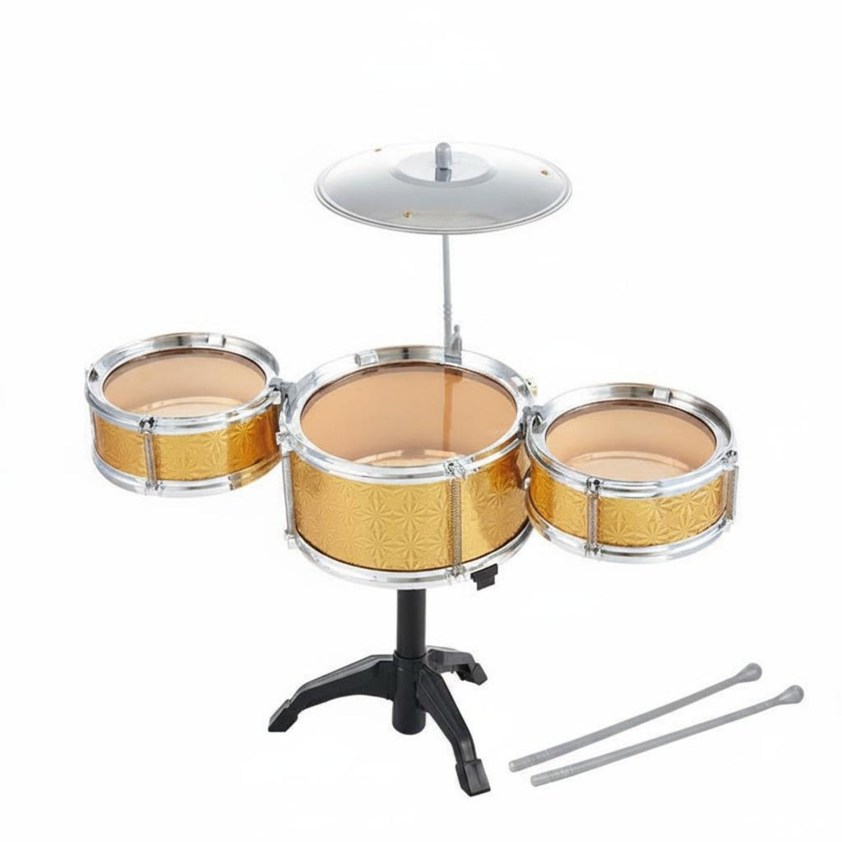 With Lights and Vocal Amplifier Junior Jazz Drum Kit Music Enlightenment Kids Drum Set Easy Assembly Toy Percussion Set for Beginners