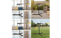 Batting with Hitting Pad Baseball Batting Training Stand Simple to Assemble to Set up Baseball Hitting Stand  Elastic Cords for Families