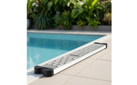 Hard-Wearing Stainless Steel Pool Ladder Curved 3-Step Pool Ladder Easy to Install Sturdy for Backyard