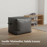 Round Pouf Nordic Design Cushioned Round Pouf Light Luxury Aesthetic for Parents