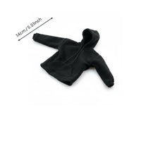 1:6 Scale Figure Hoodie Fleece-Like Pullover Hoodie Soft-Textured Surface Mini Sweatshirt Loose Fit
