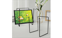 Iron Display Holder Multi-Purpose Metal Frame Stand Polished Edges