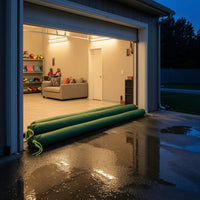 4 Pieces Heavy-Duty Canvas Sandbag with Drawstring Strong Flood Protection Sandbag Tube Empty Flood Barrier Bag Abrasion-Resistant for Homeowners