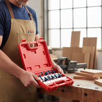 12 Pieces Wood Router Set Carbide Tipped Router Set Precision for DIYers