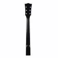 LP Style 22-Fret Maple and Rosewood Guitar Neck, Black Glossy, DIY Replacement Part