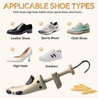 Eco-Friendly Adjustable Shoe Stretcher Made of Rice Husk Polymer Plastic, Unisex