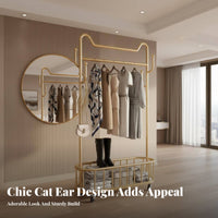 Freestanding Coat Tree Sturdy Construction Mobile Branch-Hook Rack for Entryway