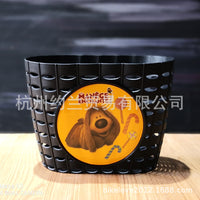 儿童自行车/三轮车/滑板车/推车等童车用车筐车篮 黑色粉色