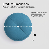 Floor Pillow Meditation Cushion, Washable Round Floor Cushion for Adults, Living Room Balcony Outdoo - Image 7