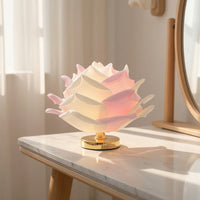 Rose Table Lamp Corded Rose Lamp Sculptural Romantic for Bedroom, Reading Corner