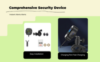 Tire Pressure Tracking System, Motorcycle cordless Tire Pressure Gauge, Instant LCD Display, High Accuracy