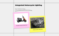 LED headlight for Linhai bikes