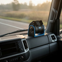 Bladeless Car Fan Compact for Road Trips, Trucks, Drivers, Truckers