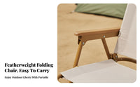Foldable Design Low-Silhouette Camp Armchair Lightweight Folding Chair Long-Lasting Portable Seat Strong Frame for Picnickers, Beachand Travelers, Fishing, Picnic, Picnics, Beach