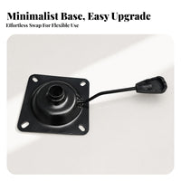 Powder-Coated Mounting Plate Side Lever Handle Steel Chair Base Plate