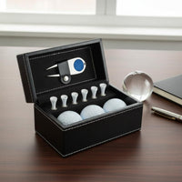Golf Ball Display Case Gift-Ready Ace Box Cloth Plush Interior