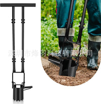 5-in-1 Long Handle Garden Tool with Bulb Planter, Standing Handle