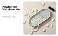 tray Plate versatile Wavy border Platter versatile for Entryway, Adults