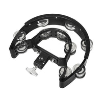 Clampable Tambourine with Mounting Bracket for Drum Set