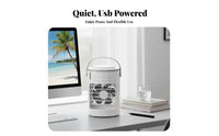 Desktop Air Chiller 7-Color Portable Water-Cooled Chiller Triple Fan Settings Speeds Desktop Misting Fan for Bedroom, Dorm Room, Camping