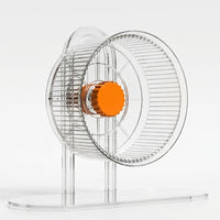 Silent Hamster Wheel with Stand, Hamster Running Wheel for Small Animals, Exercise Wheel for Hamsters with Single Silent Bearing