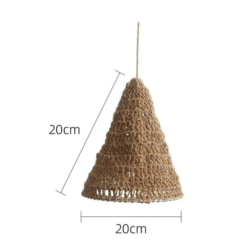 Rope Suspension Light Shade Handmade Boho Lampshade Vintage for Restaurant