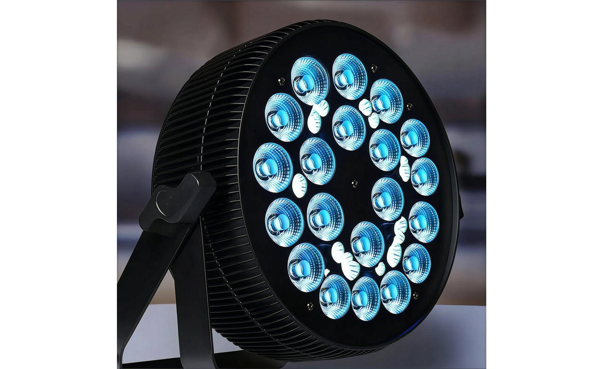 LED Stage Light with Bracket Color-Changing LED Par Light Par Can Portable Uplight Lightweight for DJs, Live Shows, Taverns