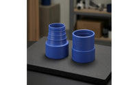 Stepped Ribbed Hose Connector 2-Inch Cylindrical Adapter Fitting Sturdy Plastic